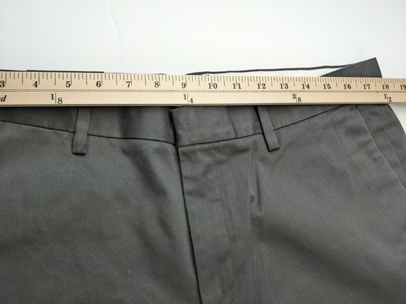 NWT Banana Republic Fulton Skinny Fit Rapid Movement Chino Charcoal 35W 36L - Picture 7 of 11